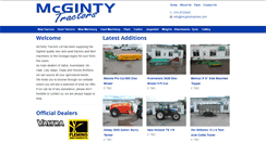 Desktop Screenshot of mcgintytractors.com