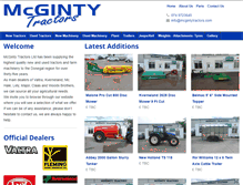 Tablet Screenshot of mcgintytractors.com